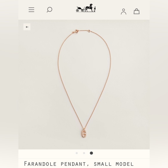 Brand New Hermes FARANDOLE PENDANT - Picture 1 of 3